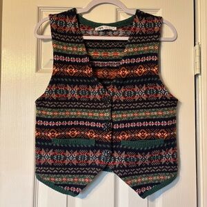 Zara Colorful Knit Vest
